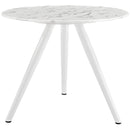 Lippa 36" Round Artificial Marble Dining Table with Tripod Base