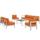 Shore 7 Piece Outdoor Patio Sectional Sofa Set