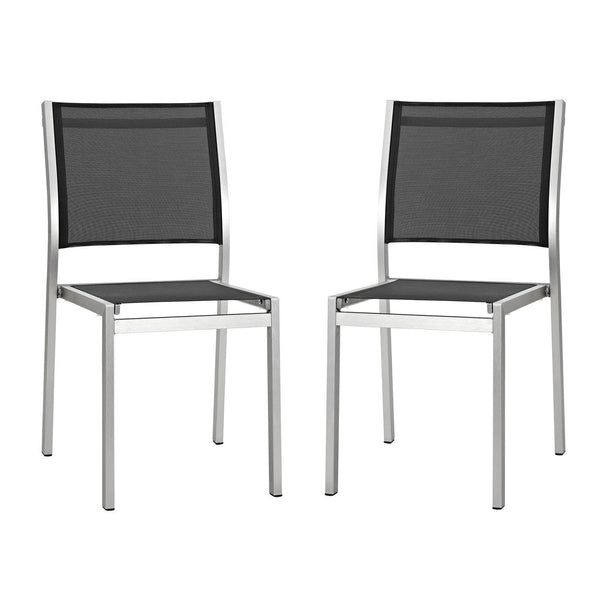 Shore Side Chair Outdoor Patio Aluminum Set of 2 image