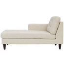 Empress Left-Arm Upholstered Fabric Chaise