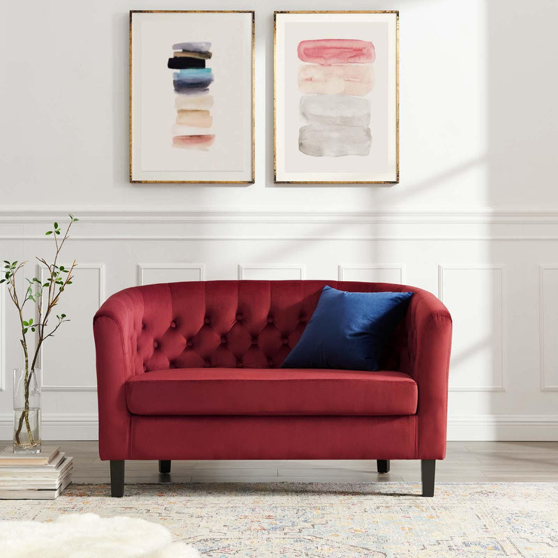 Prospect Performance Velvet Loveseat