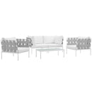 Harmony 5 Piece Outdoor Patio Aluminum Sectional Sofa Set