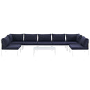 Harmony 8 Piece Outdoor Patio Aluminum Sectional Sofa Set