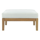 Bayport Outdoor Patio Teak Ottoman