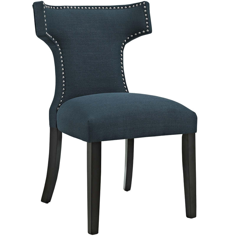 Curve Dining Side Chair Fabric Set of 2