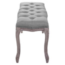 Regal Vintage French Upholstered Fabric Bench