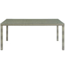 Conduit 70" Outdoor Patio Wicker Rattan Dining Table
