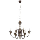Bountiful Vintage French Pendant Ceiling Light Candelabra Chandelier