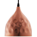Dimple 6.5" Bell-Shaped Rose Gold Pendant Light