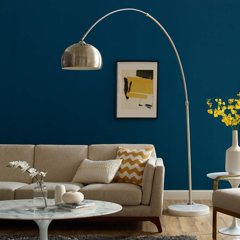 Sunflower Round Marble Base Floor Lamp