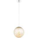 Fairy 8" Amber Glass Globe Ceiling Light Pendant Chandelier