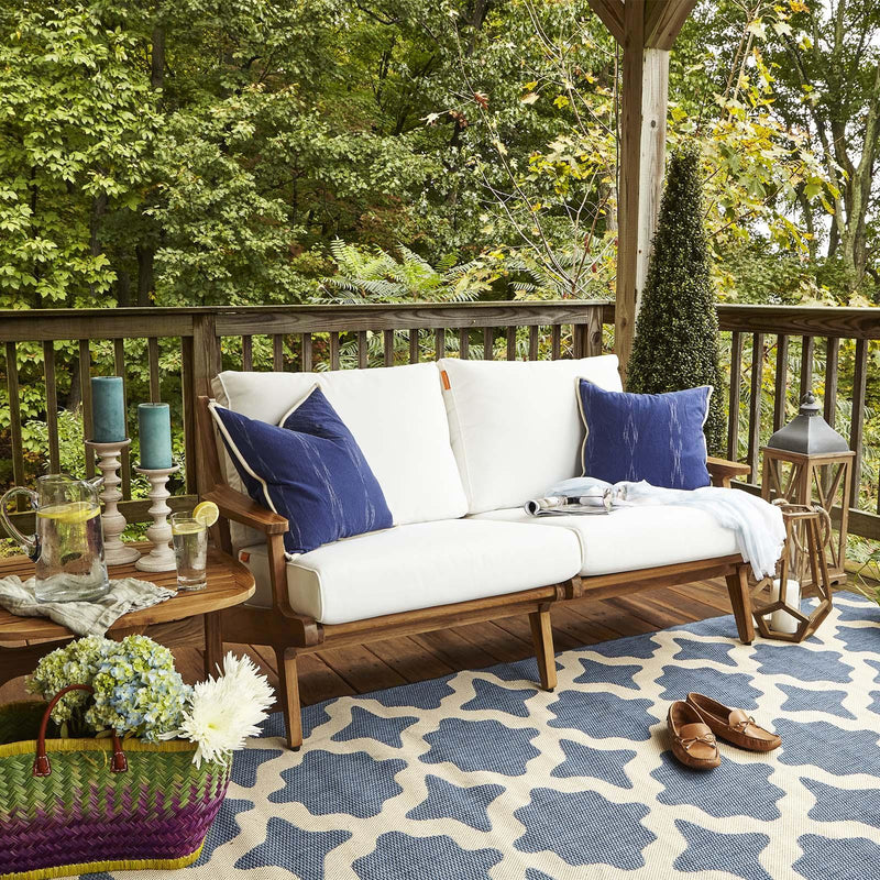 Saratoga Outdoor Patio Teak Loveseat