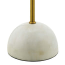 Convey Bronze and White Marble Floor Lamp