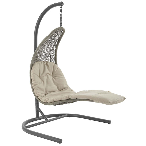 Landscape Hanging Chaise Lounge Outdoor Patio Swing Chair image