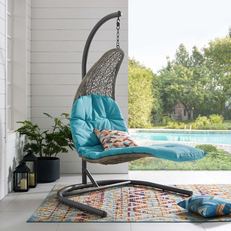 Landscape Hanging Chaise Lounge Outdoor Patio Swing Chair