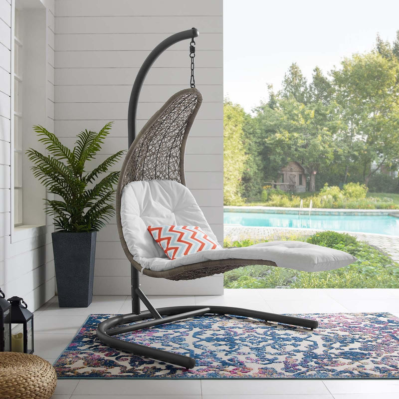 Landscape Hanging Chaise Lounge Outdoor Patio Swing Chair