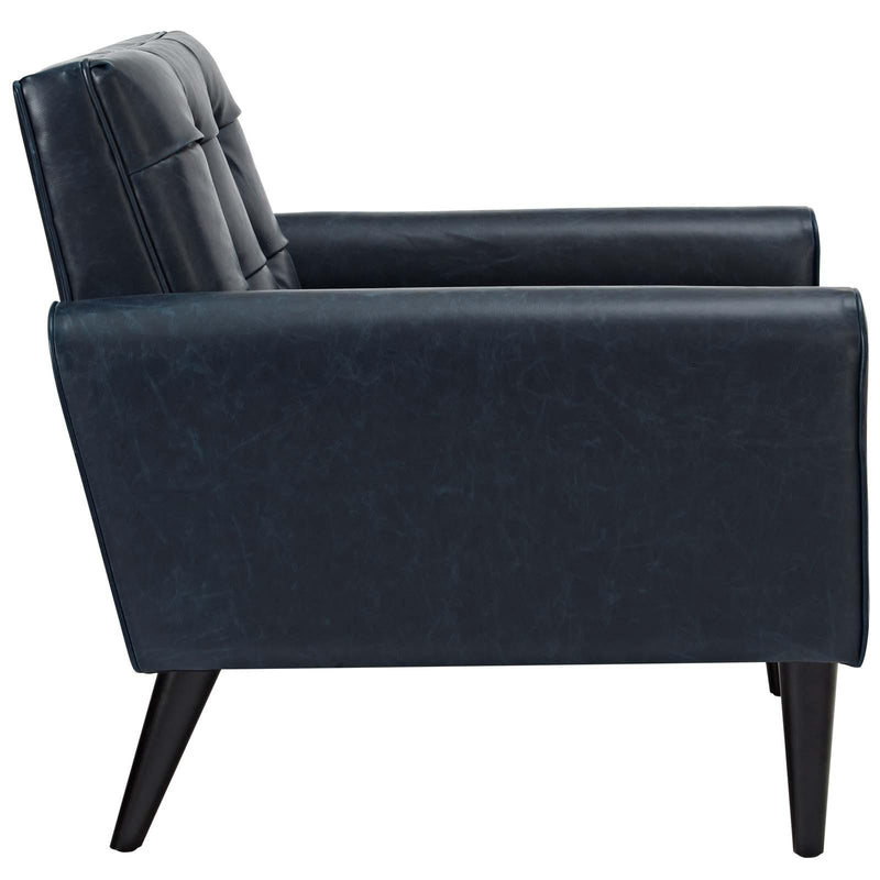 Delve Upholstered Vinyl Accent Chair