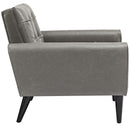 Delve 2 Piece Upholstered Vinyl Sofa and Armchair Set