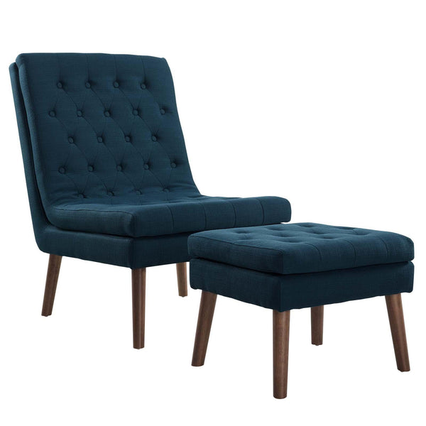 Modify Upholstered Lounge Chair and Ottoman image