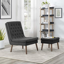 Modify Upholstered Lounge Chair and Ottoman