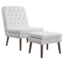 Modify Upholstered Lounge Chair and Ottoman