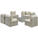 Repose 7 Piece Outdoor Patio Sunbrella� Sectional Set