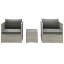 Repose 3 Piece Outdoor Patio Sectional Set