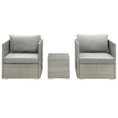 Repose 3 Piece Outdoor Patio Sectional Set
