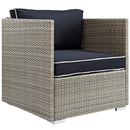 Repose 3 Piece Outdoor Patio Sectional Set