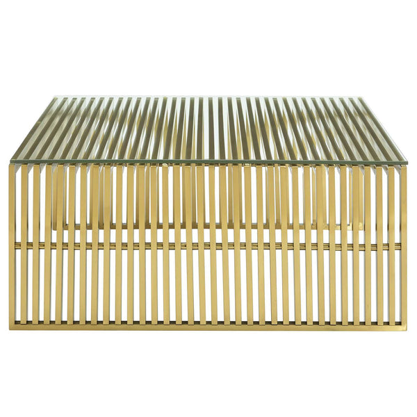 Gridiron Stainless Steel Coffee Table