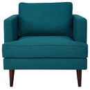 Agile Upholstered Fabric Armchair
