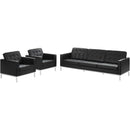 Loft 3 Piece Leather Sofa and Armchair Set
