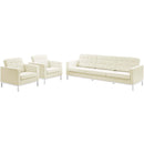 Loft 3 Piece Leather Sofa and Armchair Set
