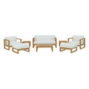 Upland 8 Piece Outdoor Patio Teak Set