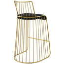 Rivulet Gold Stainless Steel Performance Velvet Bar Stool