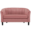 Prospect Channel Tufted Performance Velvet Loveseat