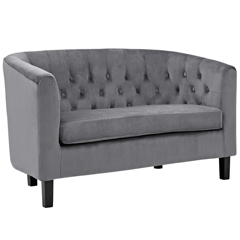 Prospect 3 Piece Performance Velvet Loveseat and Armchair Set