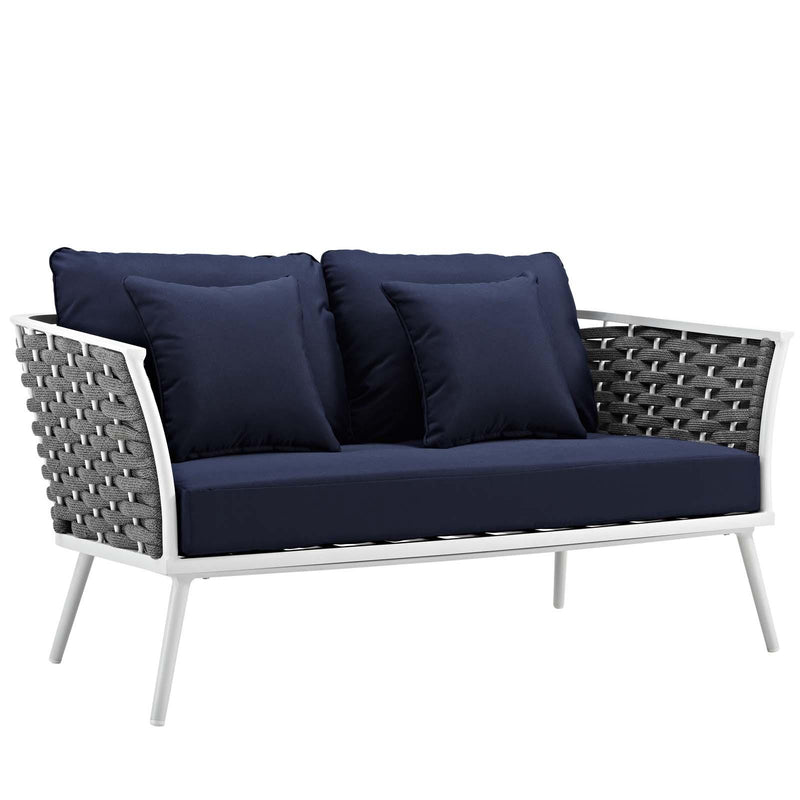 Stance 7 Piece Outdoor Patio Aluminum Sectional Sofa Set