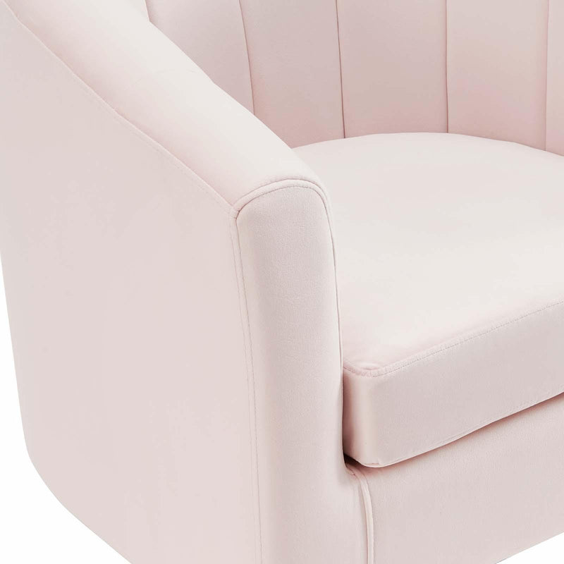 Prospect Channel Tufted Performance Velvet Armchair