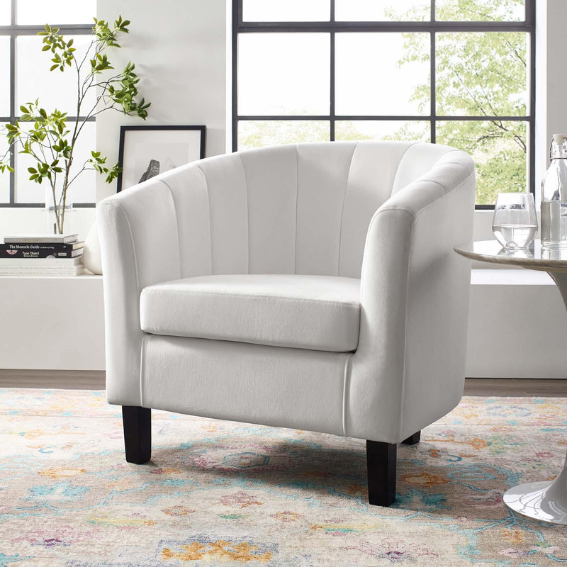 Prospect Channel Tufted Performance Velvet Armchair