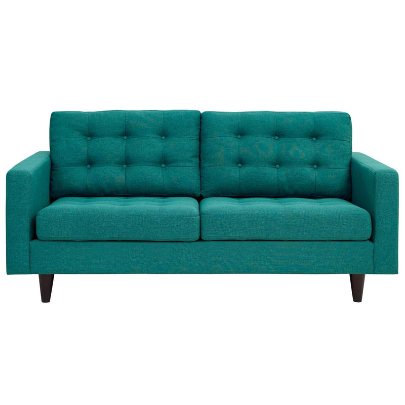 Empress Upholstered Fabric Loveseat