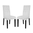 Confer Dining Side Chair Vinyl Set of 2