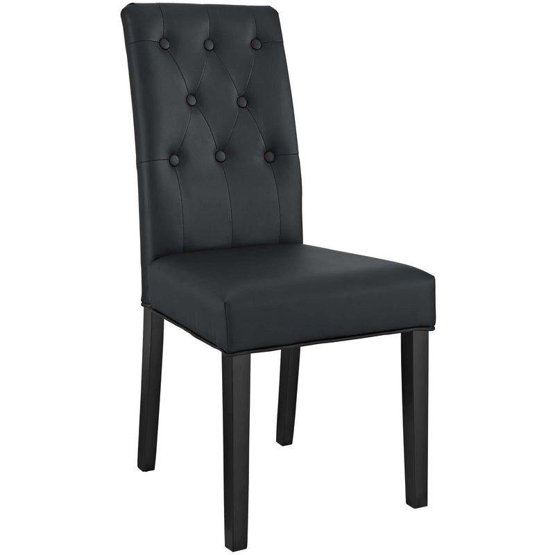 Confer Dining Side Chair Vinyl Set of 4