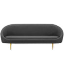 Sublime Vertical Curve Back Fabric Sofa