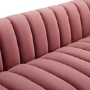 Entertain Vertical Channel Tufted Performance Velvet Sofa