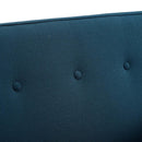 Sheer Upholstered Fabric Loveseat