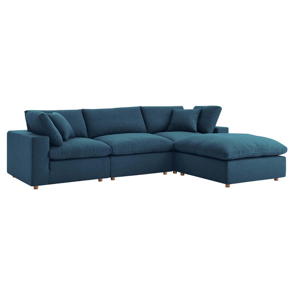 Commix Down Filled Overstuffed 4 Piece Sectional Sofa Set image