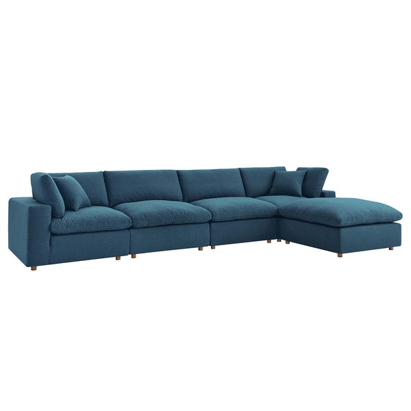 Commix Down Filled Overstuffed 5 Piece Sectional Sofa Set image