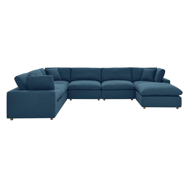Commix Down Filled Overstuffed 7 Piece Sectional Sofa Set image