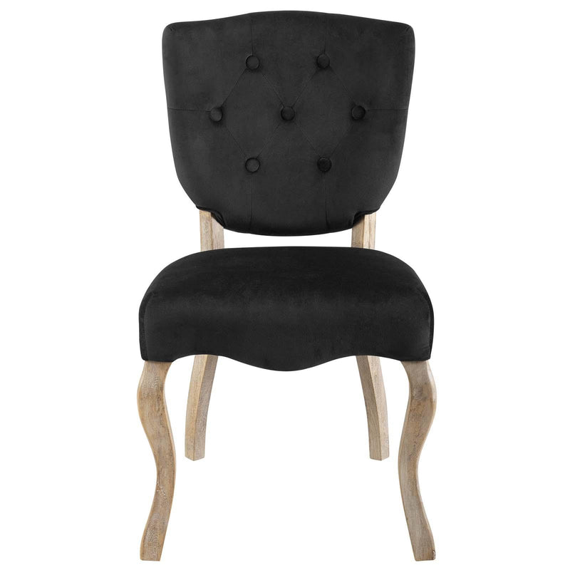 Array Vintage French Performance Velvet Dining Side Chair